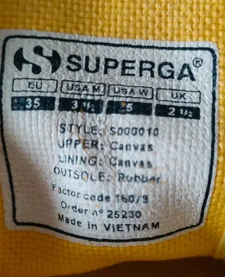 Superga 2750 Giallo Scarpe Donna