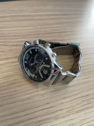 Orologio Uomo Geneva Chronograph Nero Argento