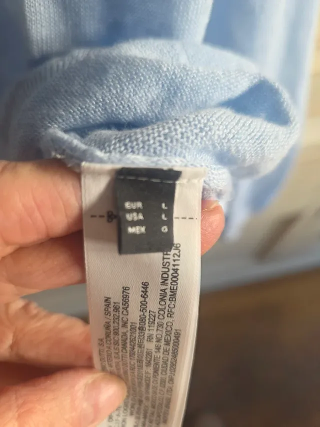 Camisa Massimo Dutti Azul Talla L