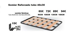 Somier Reforzado Tubo 40x30