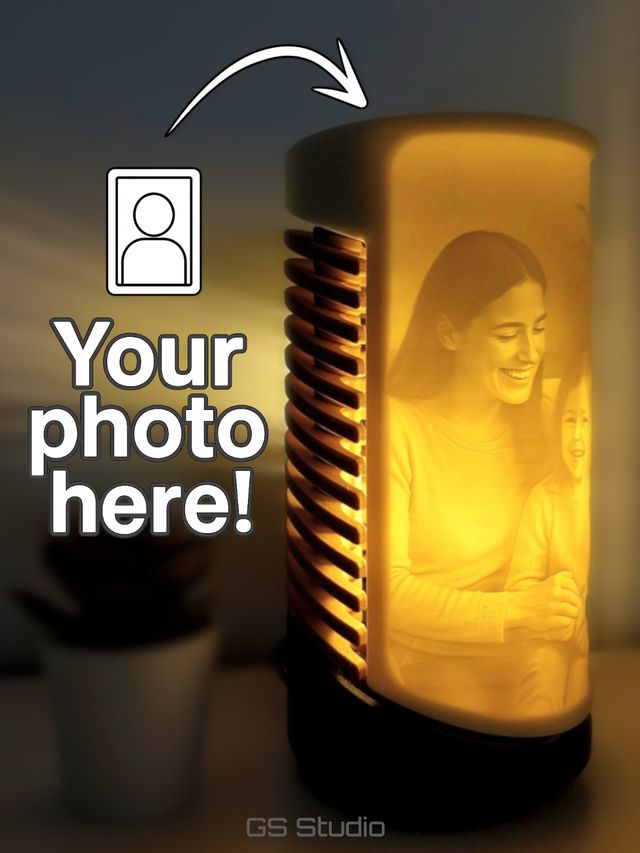 Candeeiro Lumina personalizado com fotos