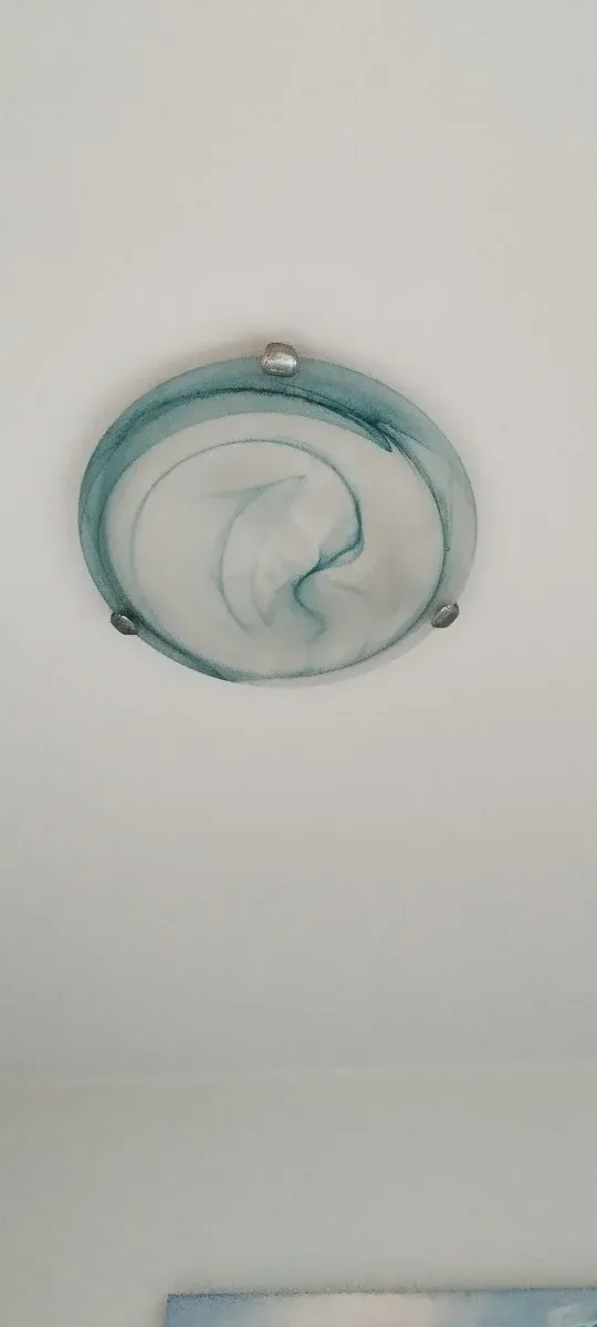 Lampadario soffitto/parete vetro e metallo