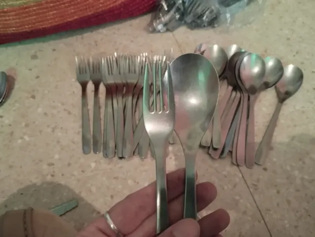 Cucharas y Tenedores IKEA Acero Inoxidable