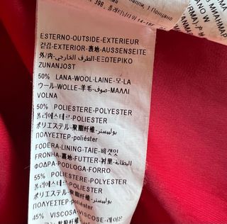 Abrigo United Colors of Benetton Rojo