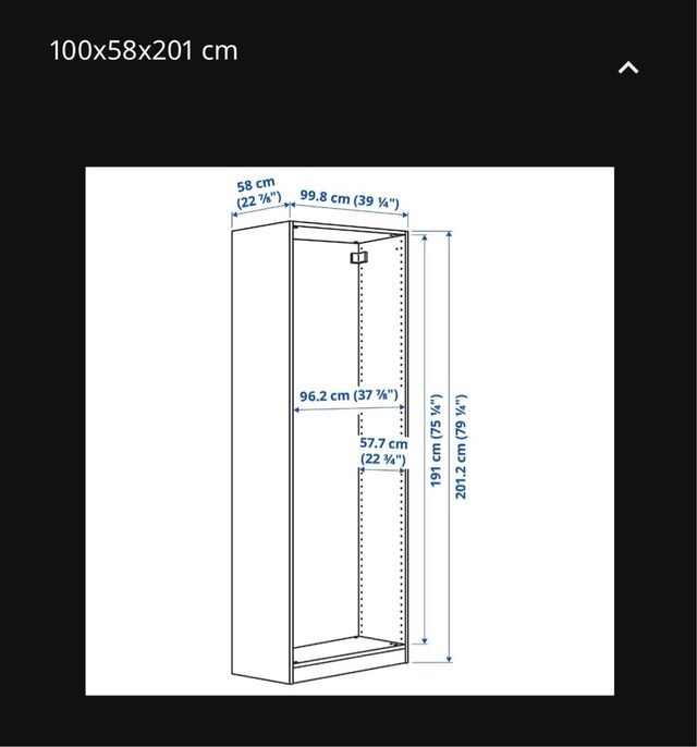 Estructura armario PAX IKEA PAX