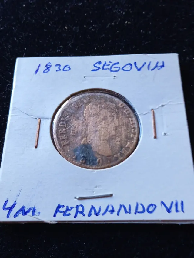 4 maravedís 1830 Fernando VII Segovia