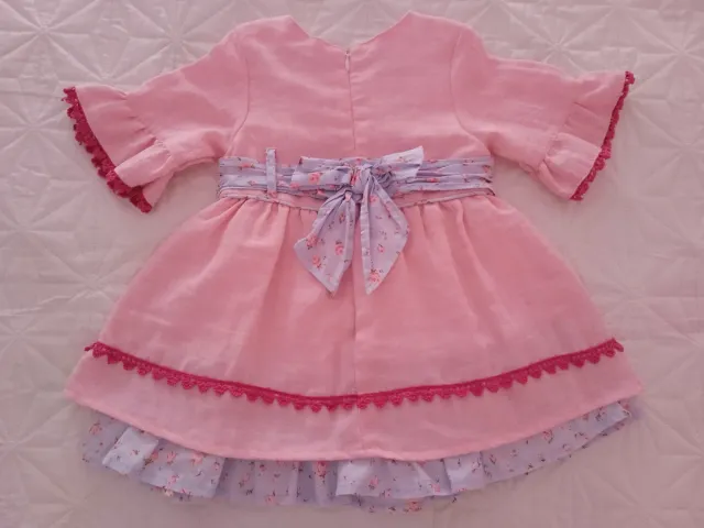 Vestido niña 18 meses rosa floral