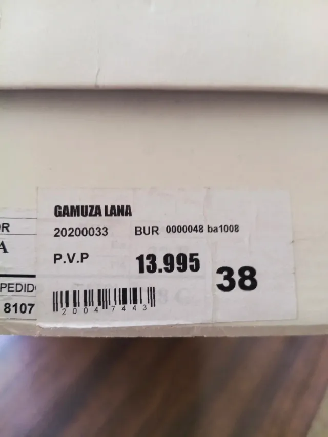 Botas Gamuza Lana Vino Talla 38