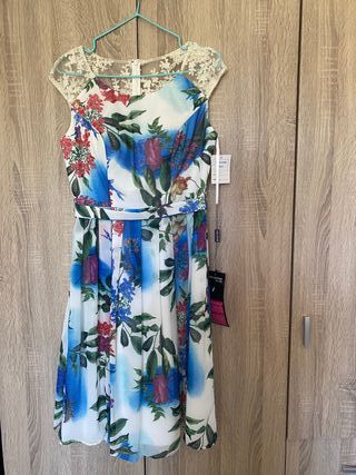 Vestido floral encaje Nina's Collection