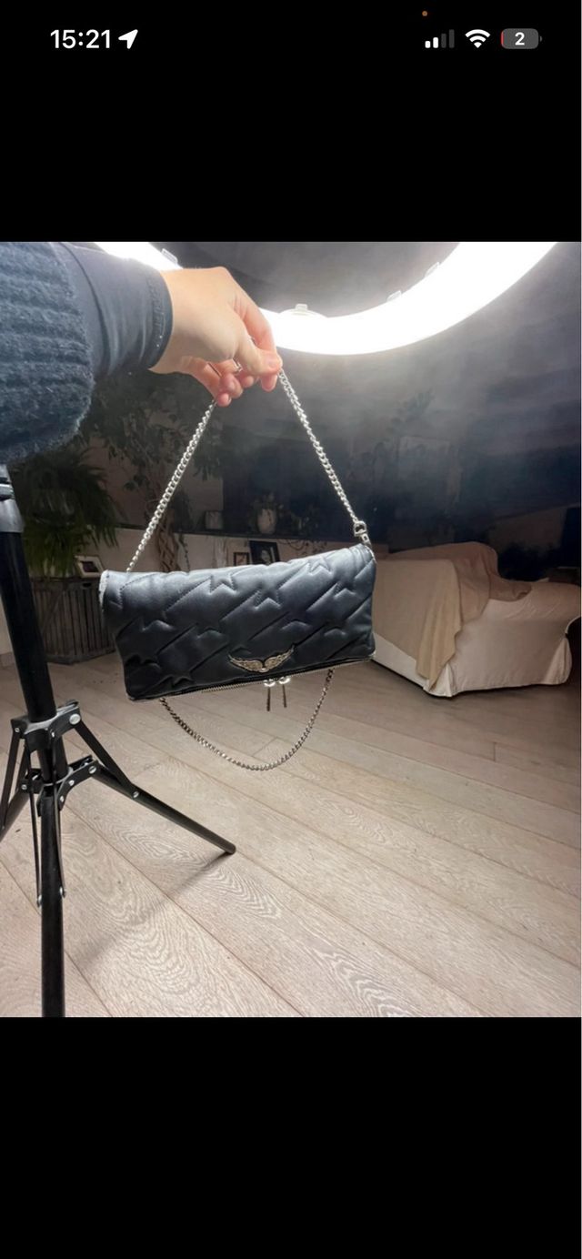 Borsa Zadig & Voltaire nera trapuntata