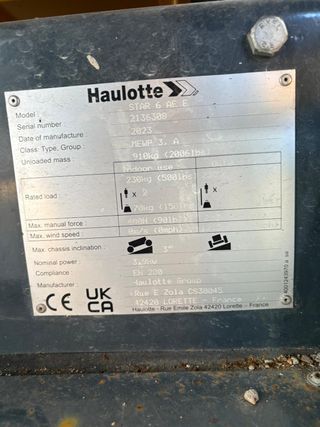 Plataforma elevadora haulotte Star 6 electrica 23