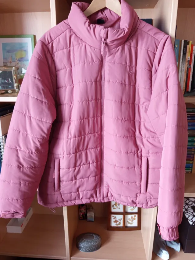 Chaqueta acolchada rosa palo/coral