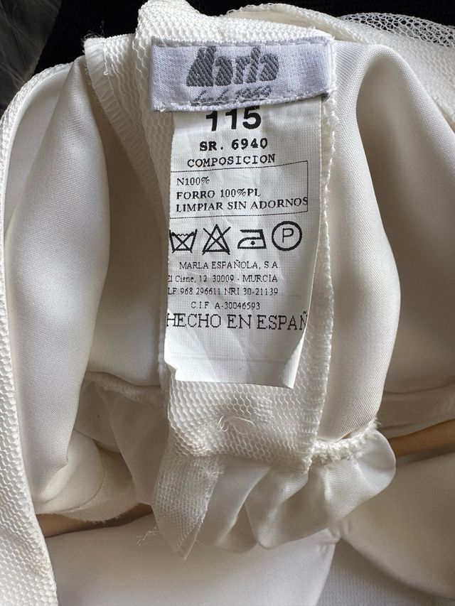 Vestido de Comunión Blanco y Rosa