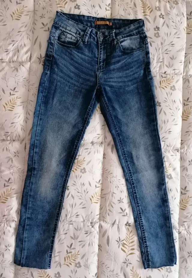 Jeans skinny azul lavado Inside