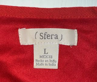 Vestido rojo de Sfera