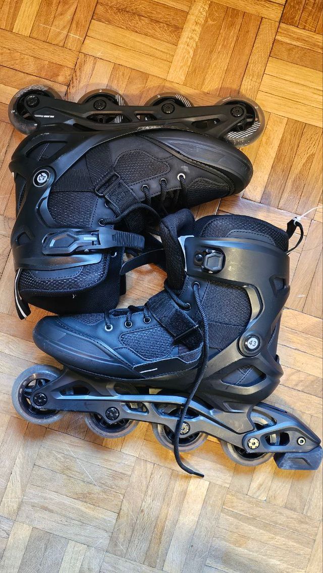 Patines en línea negros talla 43 marca OXELO