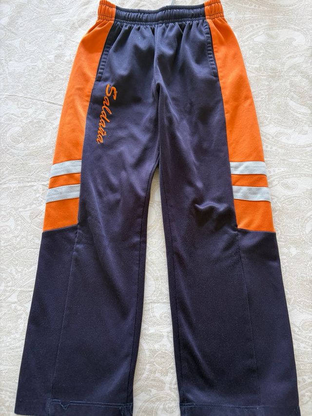 Chándal Colegio Saldaña Azul Naranja talla 6