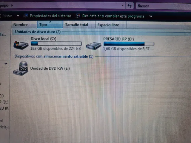 Portátil HP Compaq Presario CQ60 Negro