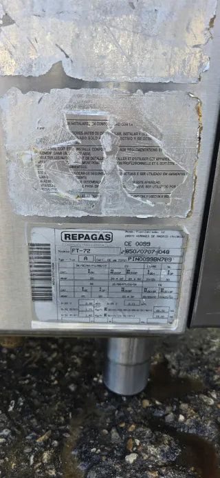 Plancha Repagas FT-72
