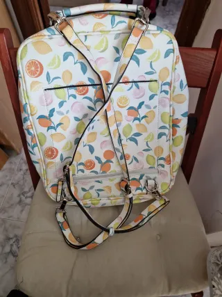 Mochila con estampado de cítricos