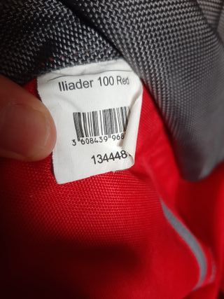 Mochila Quechua 100L Roja y Gris