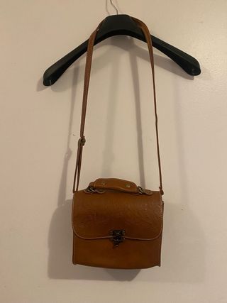 Bolso Cartera Cuero Sintético Marrón