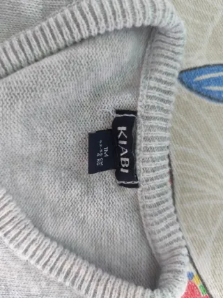 Casaco de malha cinza para bebé