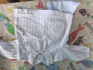 Casaco de malha cinza para bebé