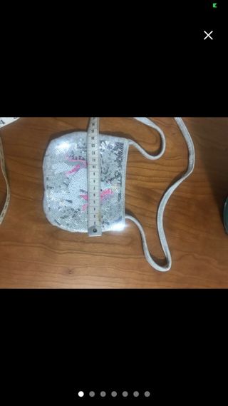 Bandolera niña lentejuelas unicornio