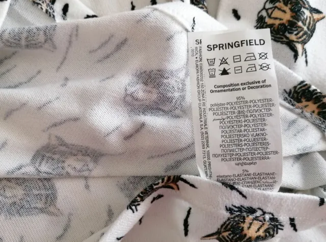 Camiseta Springfield Estampado Tigres