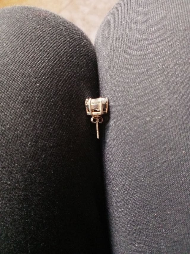 Pendientes de plata con circonita