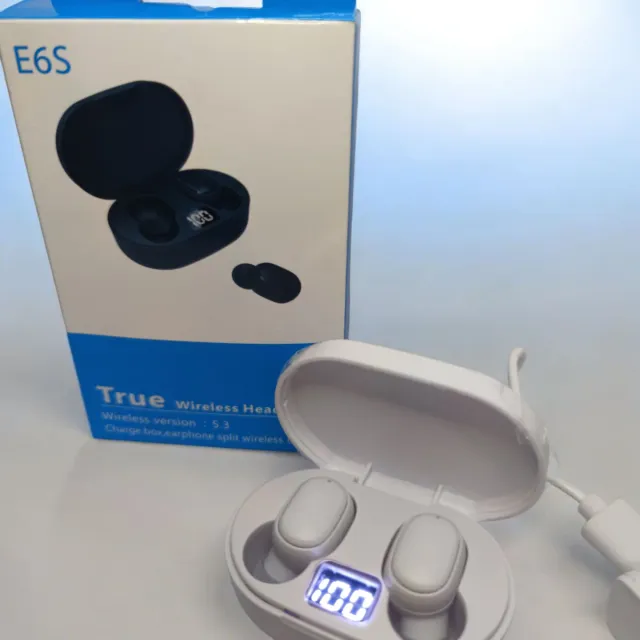 Auricolari Bluetooth E6S Bianchi