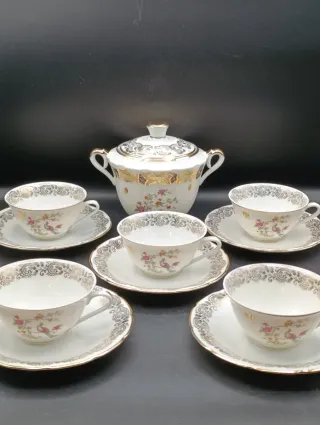 Set café porcelana francesa