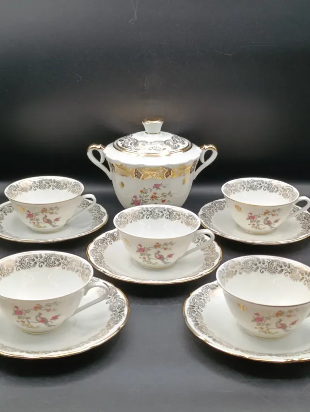 Set café porcelana francesa