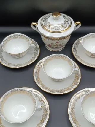 Set café porcelana francesa