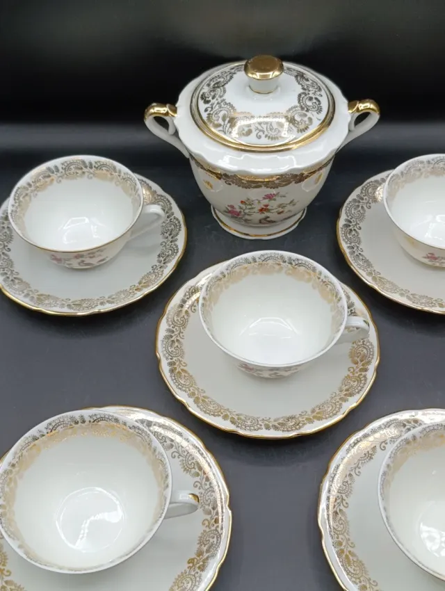 Set café porcelana francesa