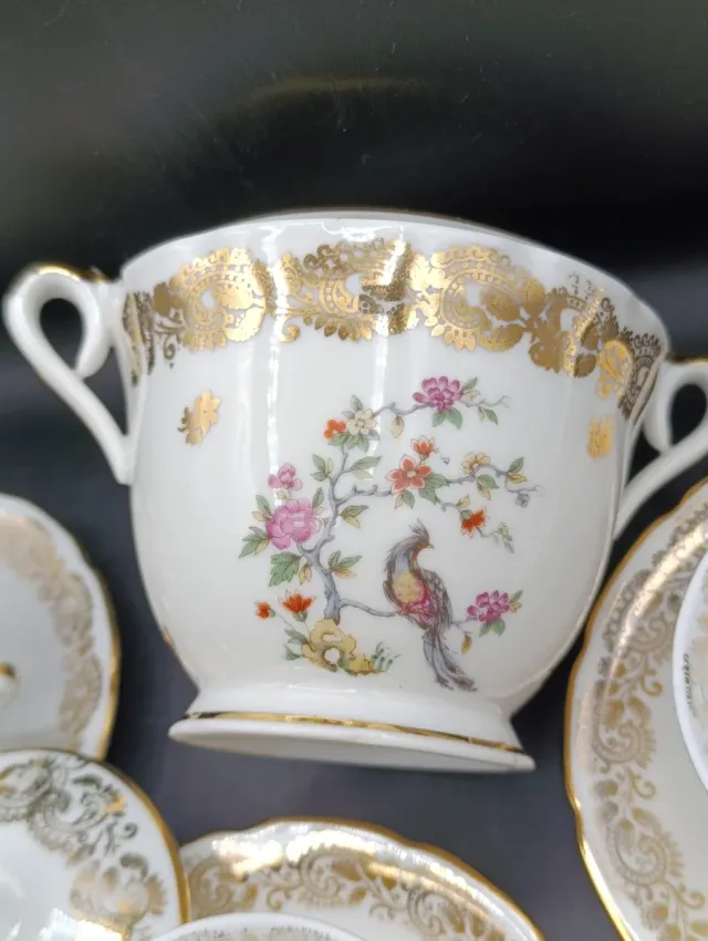 Set café porcelana francesa