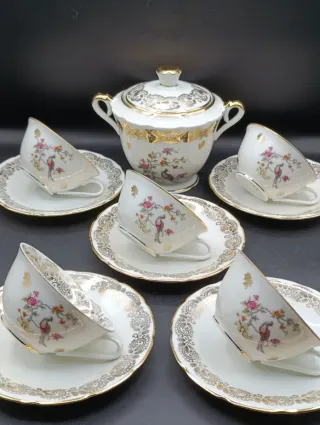 Set café porcelana francesa