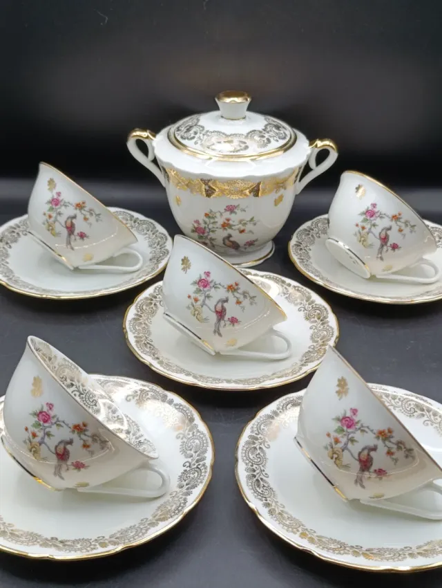 Set café porcelana francesa