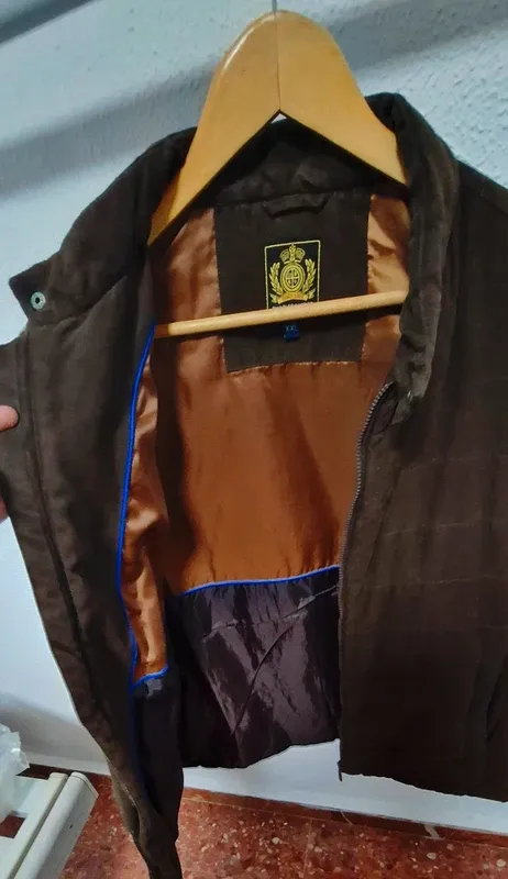 Chaqueta Bomber Marrón y Verde