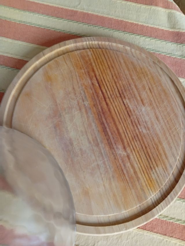 Tabla de quesos madera y cristal