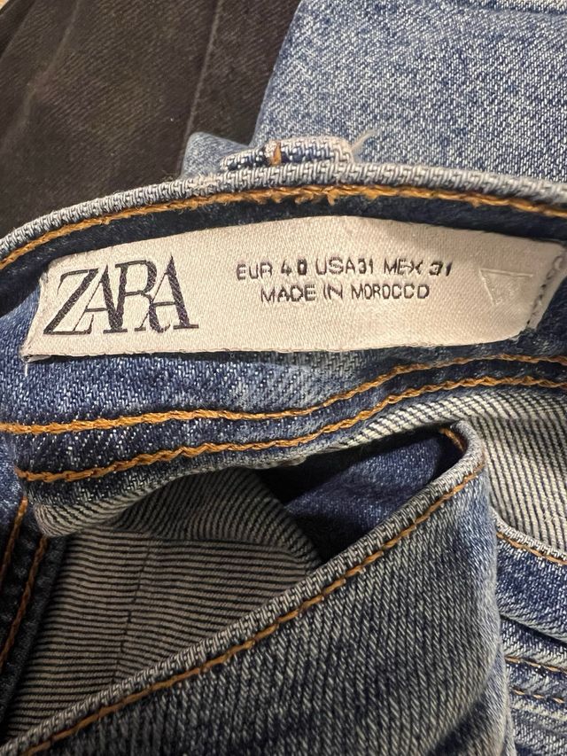 lote 6 Vaqueros Zara Slim Straight y crop
