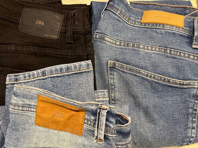 lote 6 Vaqueros Zara Slim Straight y crop