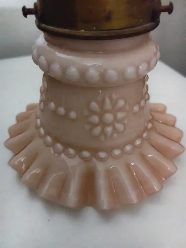 Aplique pared antiguo pez dorado cristal opalino