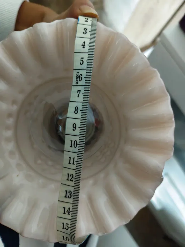 Aplique pared antiguo pez dorado cristal opalino