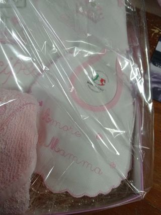 Cesto nascita con orsetto e principessa