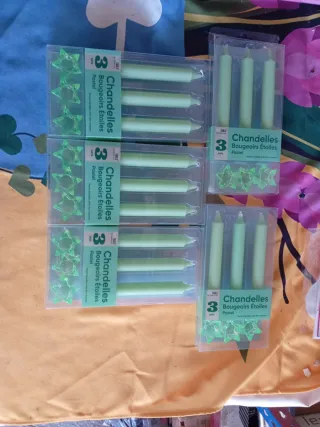 3 candele portacandele con portacandele a forma di stella, confezione da 5 pezzi