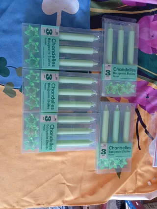 3 candele portacandele con portacandele a forma di stella, confezione da 5 pezzi