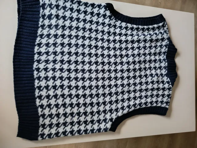 Chaleco de punto
Patrón pata de gallo