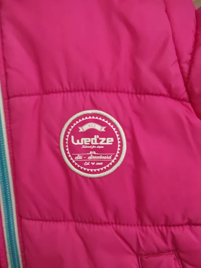 Abrigo niña rosa reversible  3/4 años